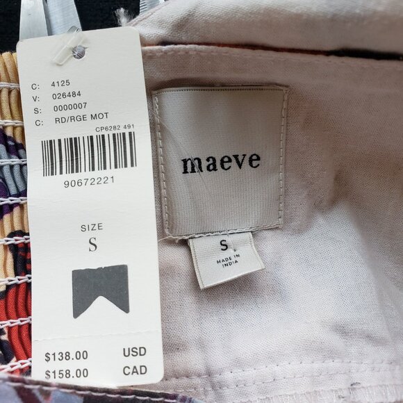 NWT Anthropologie Maeve Bustier Italian Print Mini Dress - Picture 5 of 5